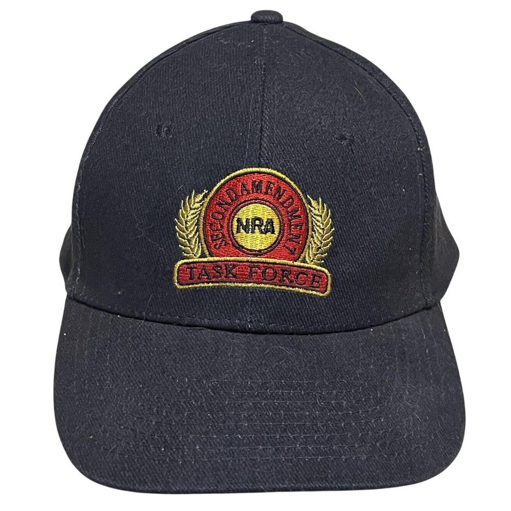 Vintage NRA 2nd Amendment Task Force Gun‎ Rights Navy Blue Baseball Hat Trucker